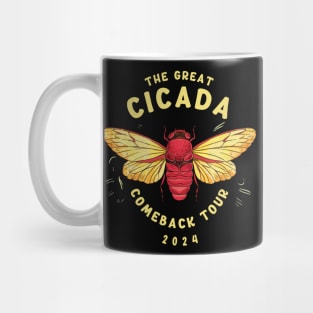 The Great Cicada Comeback Tour 2024 Cicada Entomology Lover Mug